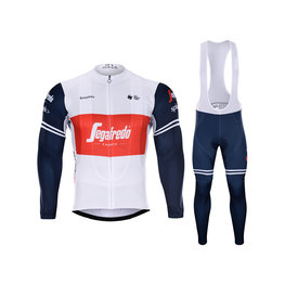 BONAVELO Radtrikot und Hose für den Winter - TREK 2020 WINTER - Blau/Weiß/Rot