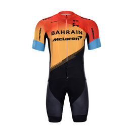 BONAVELO Kurzarm Radtrikot und Shorts - BAHRAIN MCLAREN 2020 - Gelb/Rot/Schwarz