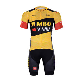 BONAVELO Kurzarm Radtrikot und Shorts - JUMBO-VISMA 2020 - Gelb/Schwarz
