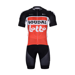 BONAVELO Kurzarm Radtrikot und Shorts - LOTTO SOUDAL 2020 - Weiß/Rot/Schwarz