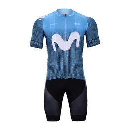 BONAVELO Kurzarm Radtrikot und Shorts - MOVISTAR 2020 - Schwarz/Blau