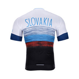 BONAVELO Kurzarm Fahrradtrikot - SLOVAKIA - Weiß/Rot/Blau/Schwarz