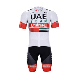 BONAVELO Kurzarm Radtrikot und Shorts - UAE 2020 - Weiß/Schwarz