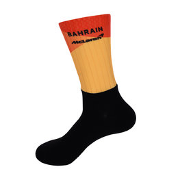 BONAVELO Klassische Fahrradsocken - BAHRAIN MCLAREN 2020 - Schwarz/Rot/Gelb