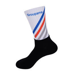 BONAVELO Klassische Fahrradsocken - GROUPAMA FDJ 2020 - Weiß/Schwarz