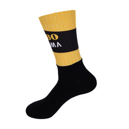 BONAVELO Klassische Fahrradsocken - JUMBO-VISMA 2020 - Schwarz/Gelb