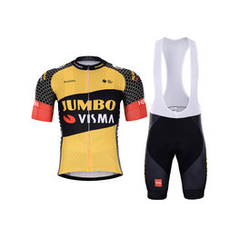 BONAVELO Kurzarm Radtrikot und Shorts - JUMBO-VISMA 2022 - Gelb/Schwarz