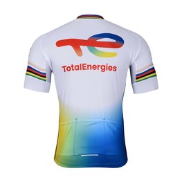 BONAVELO Kurzarm Fahrradtrikot - TOTAL ENERGIES 2024 - Weiß/Gelb/Rot/Blau