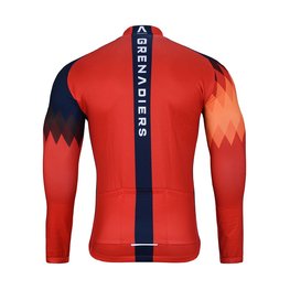 BONAVELO Langarm Fahrradtrikot für den Winter - INEOS 2025 WINTER - Rot/Blau