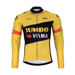 BONAVELO Langarm Fahrradtrikot für den Winter - JUMBO-VISMA 2025 WNT - Gelb/Schwarz