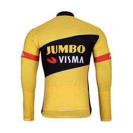BONAVELO Langarm Fahrradtrikot für den Winter - JUMBO-VISMA 2025 WNT - Gelb/Schwarz