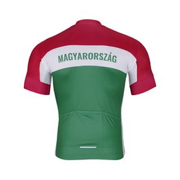 BONAVELO Kurzarm Fahrradtrikot - HUNGARY - Weiß/Rot/Grün