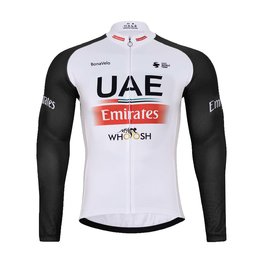 BONAVELO Radtrikot und Hose für den Winter - UAE 2024 WINTER - Schwarz/Weiß/Rot