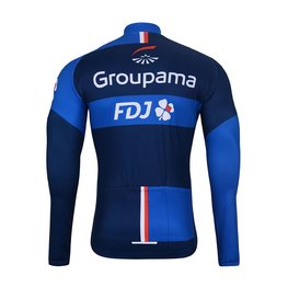BONAVELO Langarm Fahrradtrikot für den Winter - FDJ 2025 WINTER - Blau/Schwarz