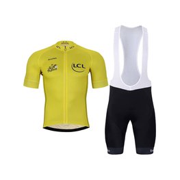 BONAVELO Kurzarm Radtrikot und Shorts - TOUR DE FRANCE 2025 - Schwarz/Gelb