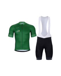 BONAVELO Kurzarm Radtrikot und Shorts - TOUR DE FRANCE 2025 - Grün/Schwarz