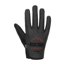 ROCDAY Langfinger-Fahrradhandschuhe - FLOW - Rot/Schwarz