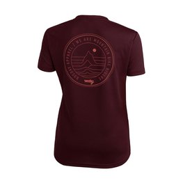 ROCDAY Kurzarm Fahrradtrikot - WOODY LADY - bordeaux