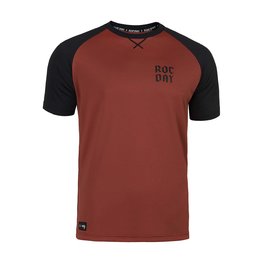 ROCDAY Kurzarm Fahrradtrikot - PARK - Rot/Schwarz
