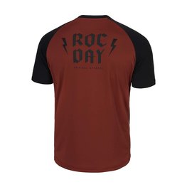 ROCDAY Kurzarm Fahrradtrikot - PARK - Rot/Schwarz