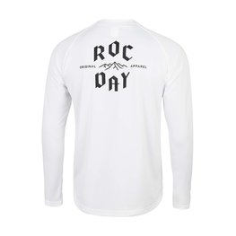 ROCDAY Langarm Fahrradtrikot für den Sommer - PARK LONG - Weiß