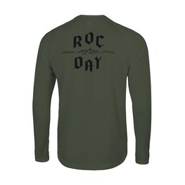 ROCDAY Langarm Fahrradtrikot für den Sommer - PARK LONG - Grün
