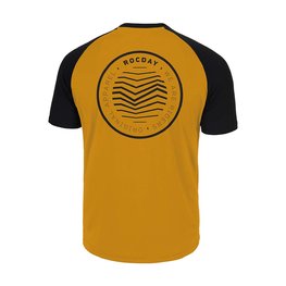 ROCDAY Kurzarm Fahrradtrikot - GRAVEL - Gelb/Schwarz