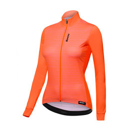 SANTINI Langarm Fahrradtrikot für den Winter - SCIA LADY WINTER - Orange