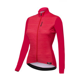 SANTINI Langarm Fahrradtrikot für den Winter - SCIA LADY WINTER - Rot
