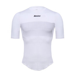 SANTINI Kurzarm Fahrrad-Shirt - AIRY - Weiß