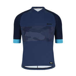 SANTINI Kurzarm Fahrradtrikot - BOSCO MTB - Blau