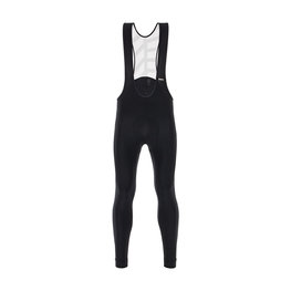 SANTINI Lange Fahrradhose mit Trägern - SVOLTA WINTER - Schwarz/Weiß