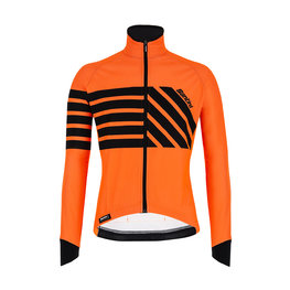 SANTINI Fahrrad-Thermojacke - SVOLTA - Schwarz/Orange