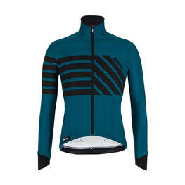 SANTINI Fahrrad-Thermojacke - SVOLTA - Blau/Schwarz