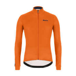 SANTINI Langarm Fahrradtrikot für den Winter - COLORE WINTER - Orange