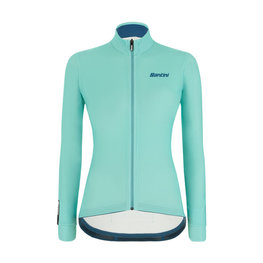 SANTINI Langarm Fahrradtrikot für den Winter - COLORE LADY WINTER - Hellblau