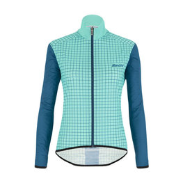 SANTINI Winddichte Fahrradjacke - NEBULA LADY - Hellblau/Blau