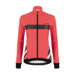 SANTINI Fahrrad-Thermojacke - CORAL RAGGIO LADY - Rosa