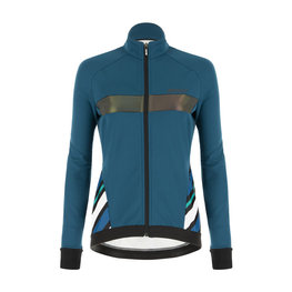 SANTINI Fahrrad-Thermojacke - CORAL RAGGIO LADY - Blau