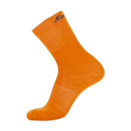 SANTINI Klassische Fahrradsocken - WOOL - Orange