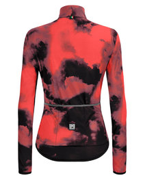 SANTINI Winddichte Fahrradjacke - NEBULA STORM LADY - Rosa