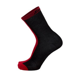 SANTINI Klassische Fahrradsocken - ORIGINE WINTER - Rot/Schwarz