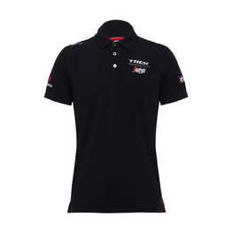 SANTINI Kurzarm Fahrrad-Shirt - TREK 2018 POLO - Schwarz