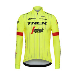 SANTINI Langarm Fahrradtrikot für den Winter - TREK SEGAFREDO 2018 - Gelb/Schwarz