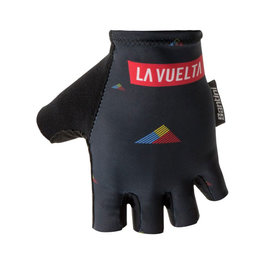 SANTINI Fingerlose Fahrradhandschuhe - LA VUELTA 2018 - Schwarz