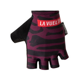 SANTINI Fingerlose Fahrradhandschuhe - LA VUELTA 2018 - Schwarz/Lila