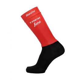 SANTINI Klassische Fahrradsocken - TREK 2018 AERO - Schwarz/Rot