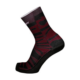 SANTINI Klassische Fahrradsocken - LA VUELTA 2018 - Lila/Schwarz