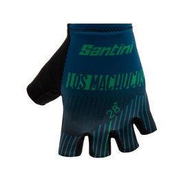 SANTINI Fingerlose Fahrradhandschuhe - LA VUELTA 2019 - Blau/Grün