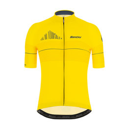 SANTINI Kurzarm Fahrradtrikot - LA VUELTA 2020 - Gelb